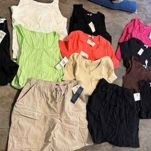 Colorful Clothing Bundle size large women's 12 items
